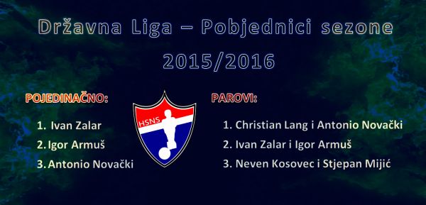 Pobjednici Državne Lige 2015/2016